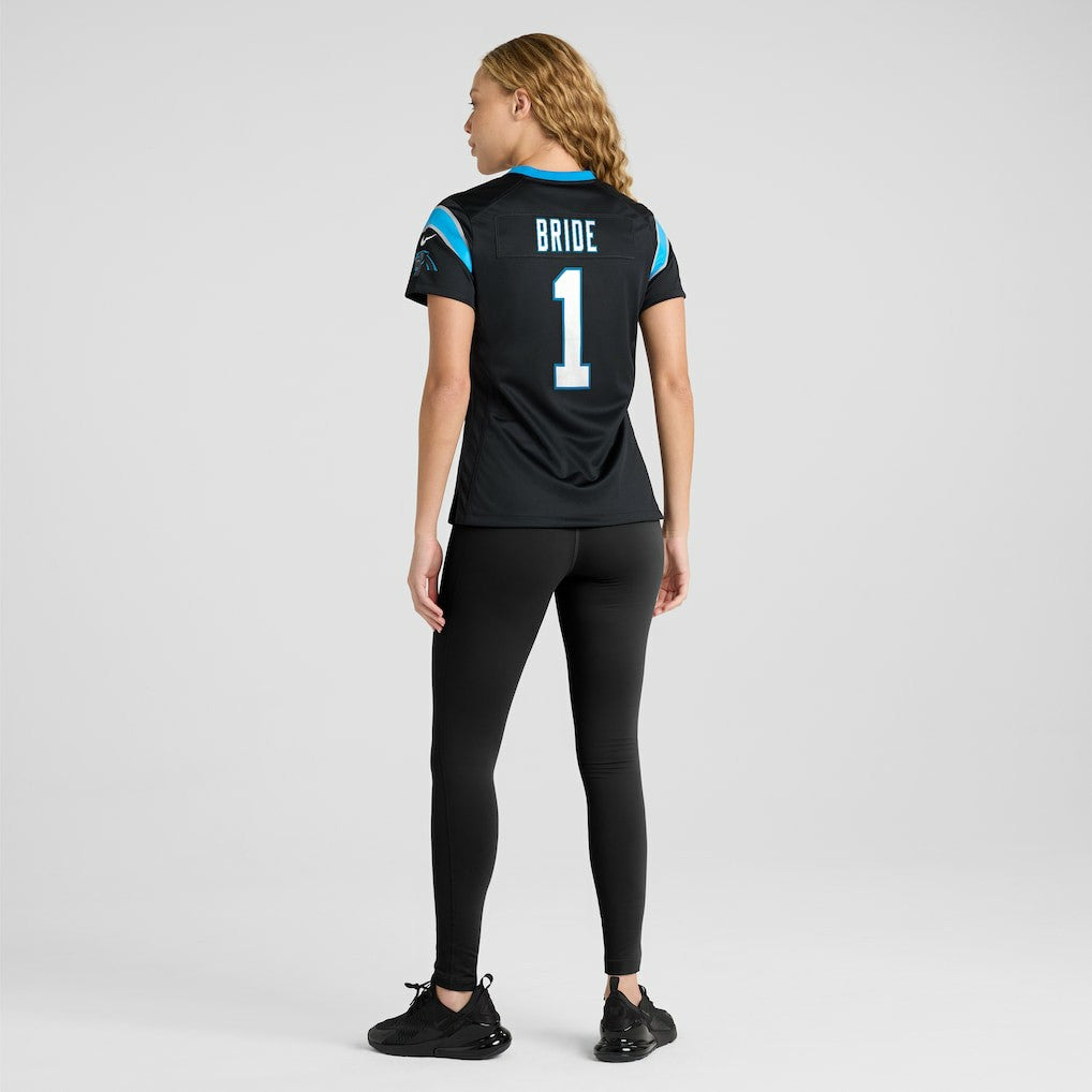 Number 1 Bride  Women's Game Jersey - Carolina Panthers Jerseys