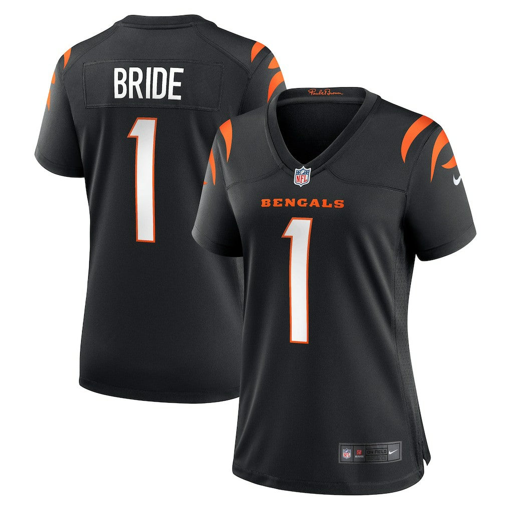 Number 1 Bride  Women's Game Jersey - Cincinnati Bengals Jerseys