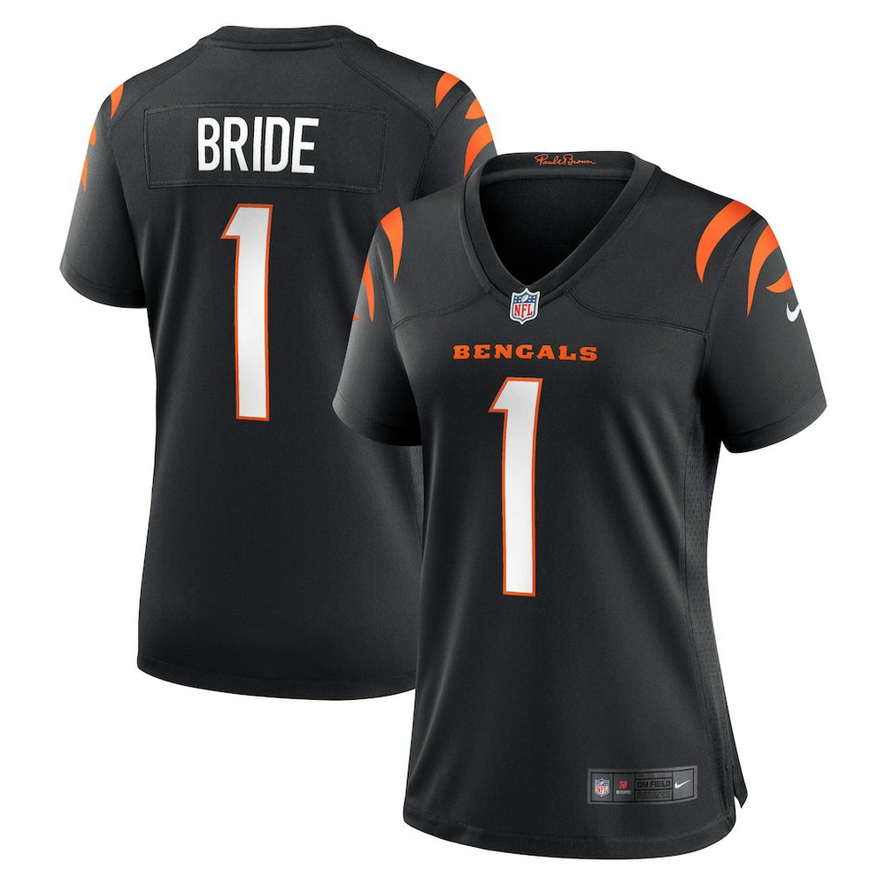 Number 1 Bride  Women's Game Jersey - Cincinnati Bengals Jerseys