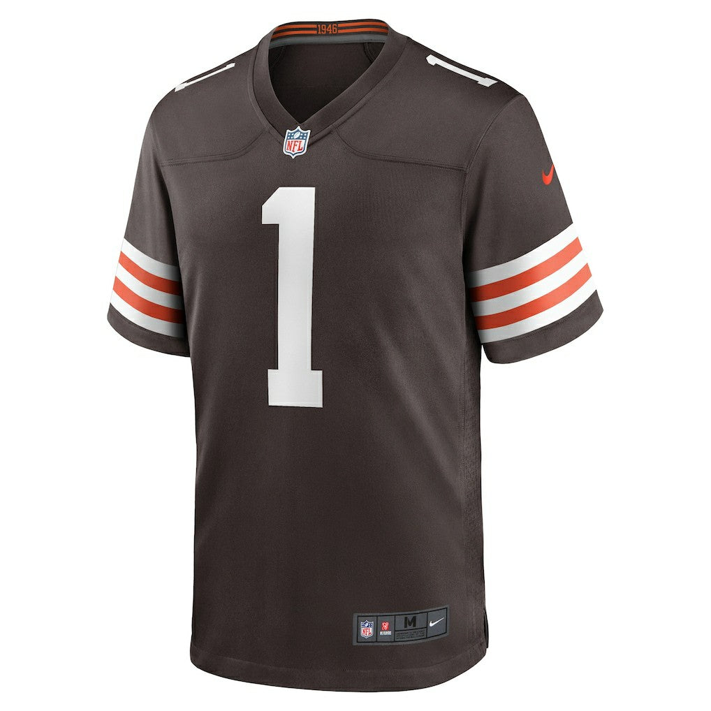 Number 1 Groom  Game Jersey - Cleveland Browns Jerseys