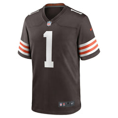Number 1 Groom  Game Jersey - Cleveland Browns Jerseys