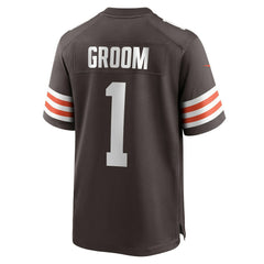 Number 1 Groom  Game Jersey - Cleveland Browns Jerseys