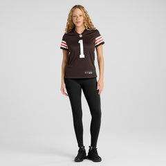 Number 1 Bride  Women's Game Jersey - Cleveland Browns Jerseys