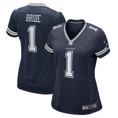 Number 1 Bride  Women's Game Jersey - Dallas Cowboys Jerseys