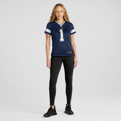 Number 1 Bride  Women's Game Jersey - Dallas Cowboys Jerseys