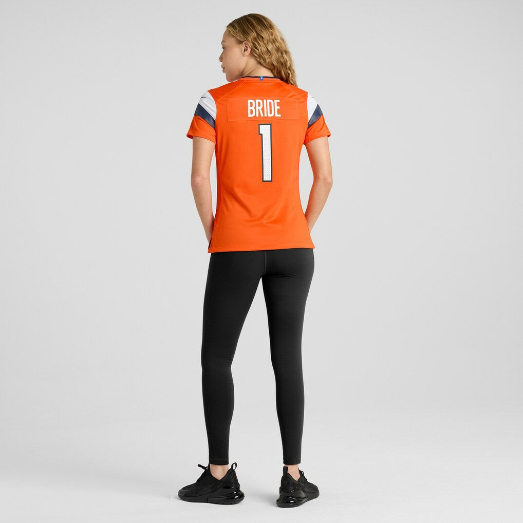 Number 1 Bride  Women's Game Jersey - Denver Broncos Jerseys