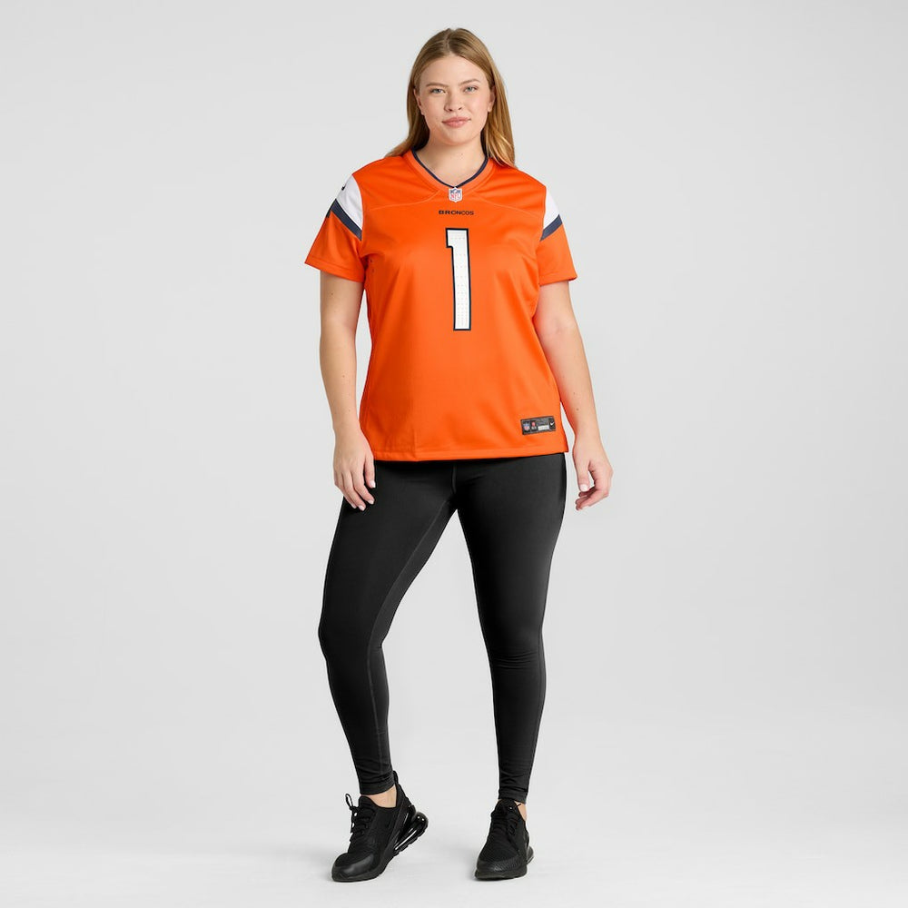 Number 1 Bride  Women's Game Jersey - Denver Broncos Jerseys