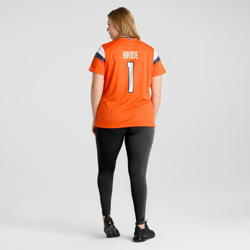 Number 1 Bride  Women's Game Jersey - Denver Broncos Jerseys