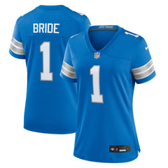 Number 1 Bride  Women's Game Jersey - Detroit Lions Jerseys