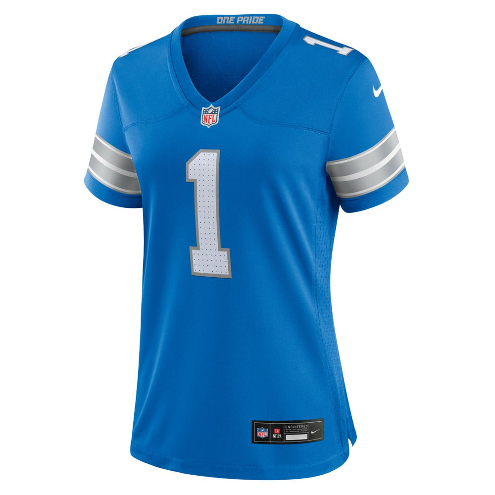 Number 1 Bride  Women's Game Jersey - Detroit Lions Jerseys