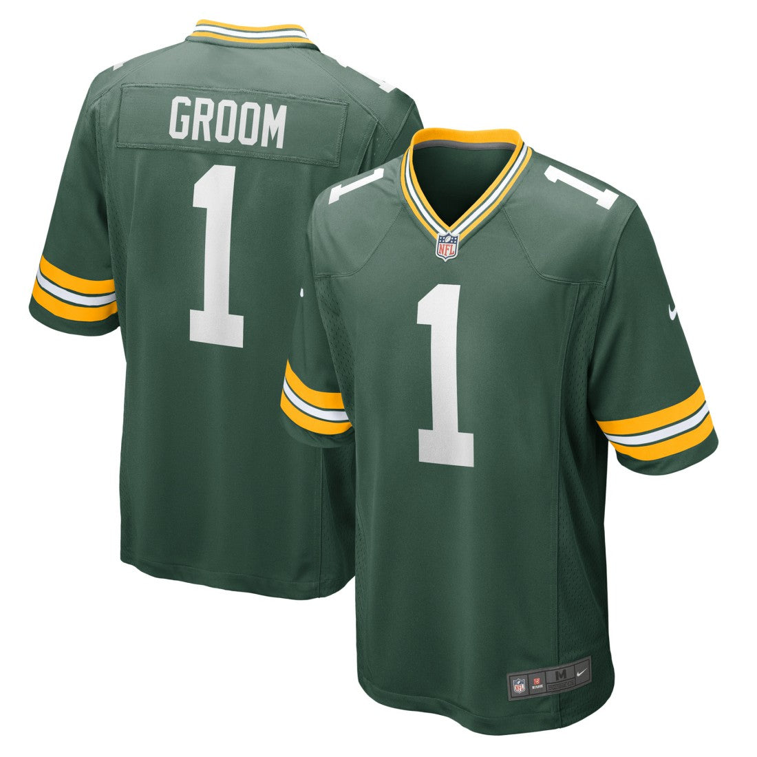 Number 1 Groom  Game Jersey - Green Bay Packers Jerseys