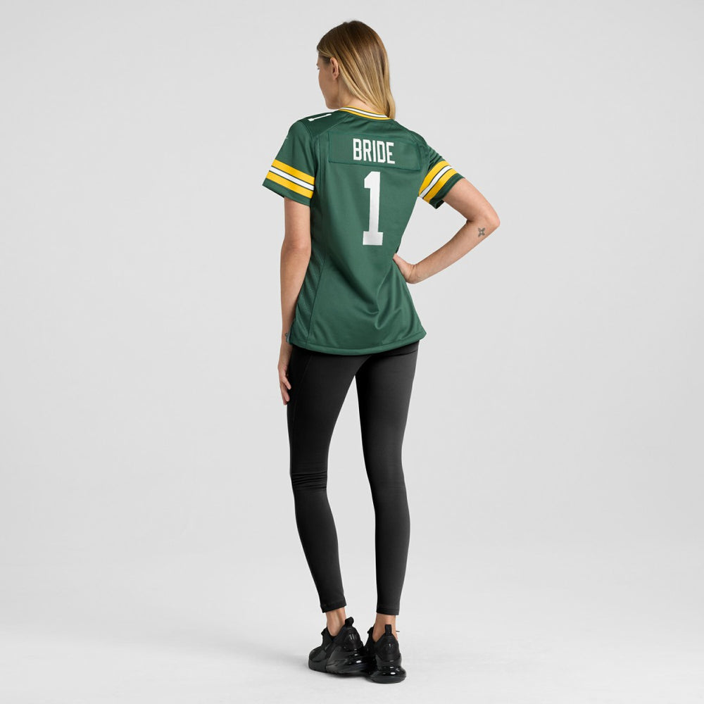 Number 1 Bride  Women's Game Jersey - Green Bay Packers Jerseys