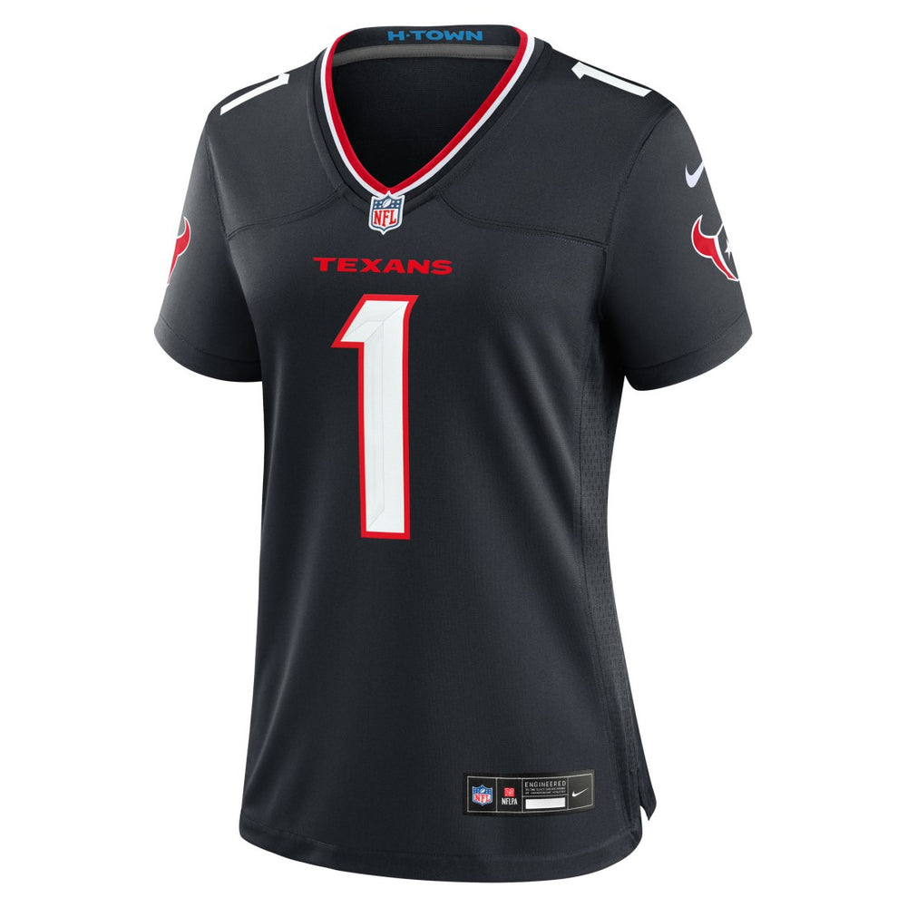 Number 1 Bride  Women's Game Jersey - Houston Texans Jerseys