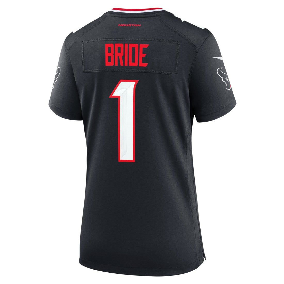 Number 1 Bride  Women's Game Jersey - Houston Texans Jerseys