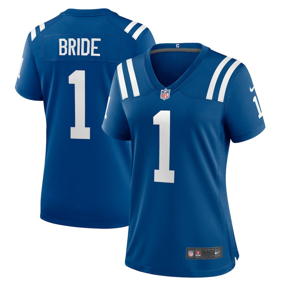 Number 1 Bride  Women's Game Jersey - Indianapolis Colts Jerseys