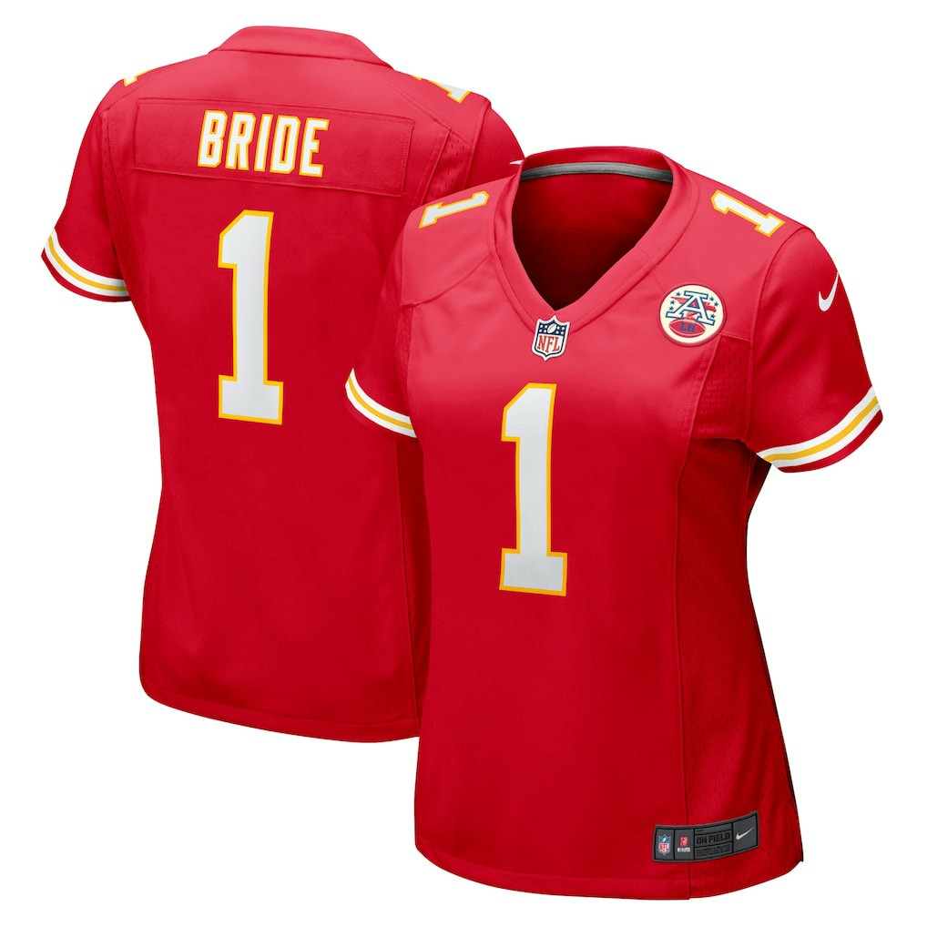 Number 1 Bride  Women's Game Jersey - Kansas City Chiefs Jerseys