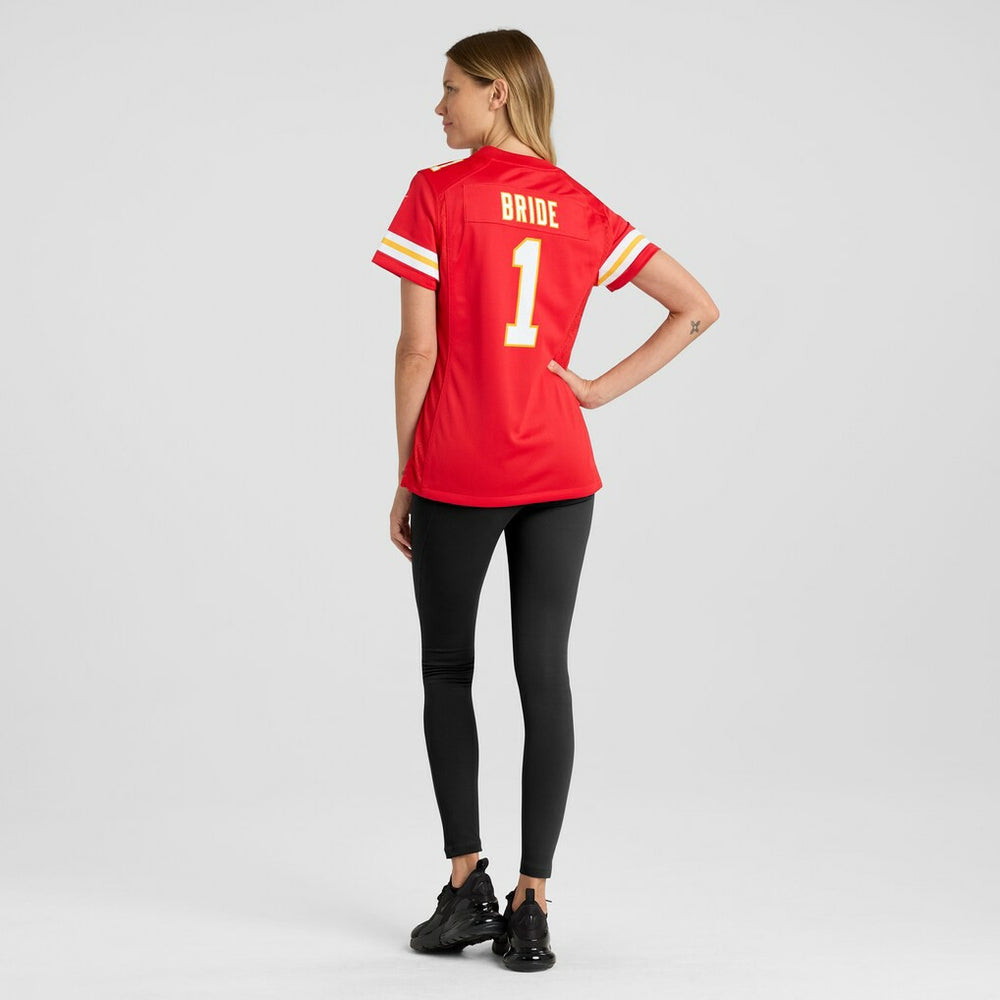 Number 1 Bride  Women's Game Jersey - Kansas City Chiefs Jerseys