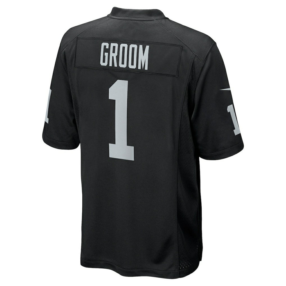 Number 1 Groom  Game Jersey - Las Vegas Raiders Jerseys