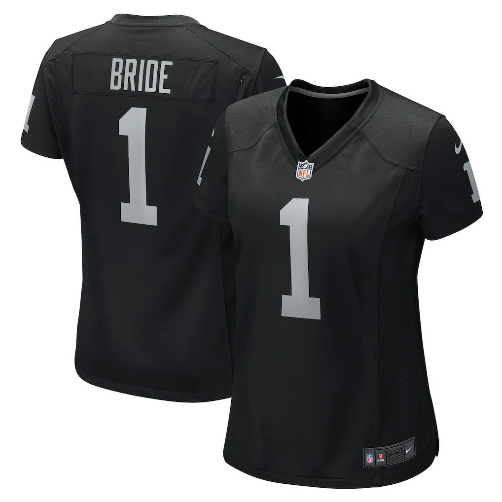 Number 1 Bride  Women's Game Jersey - Las Vegas Raiders Jerseys