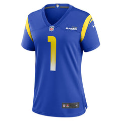 Number 1 Bride  Women's Game Jersey - Los Angeles Rams Jerseys
