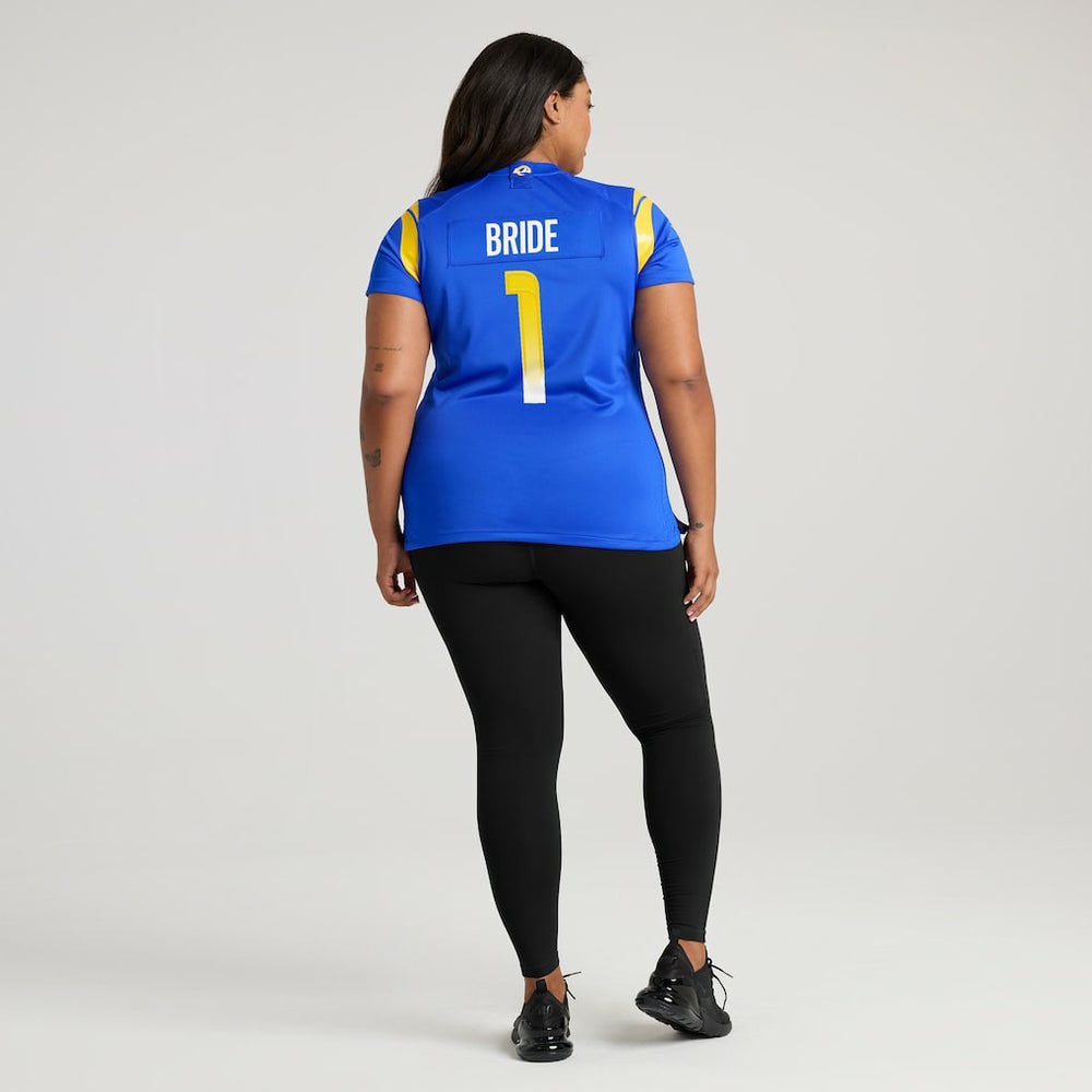 Number 1 Bride  Women's Game Jersey - Los Angeles Rams Jerseys