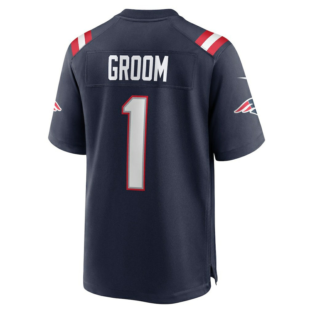 Number 1 Groom  Game Jersey - New England Patriots Jerseys