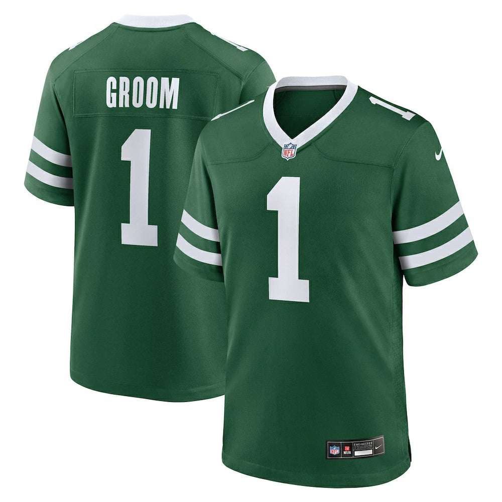 Number 1 Groom  Game Jersey - New York Jets Jerseys