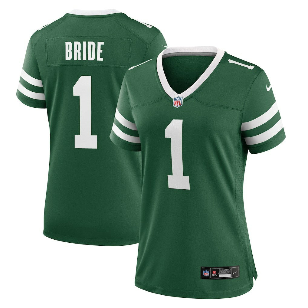 Number 1 Bride  Women's Game Jersey - New York Jets Jerseys
