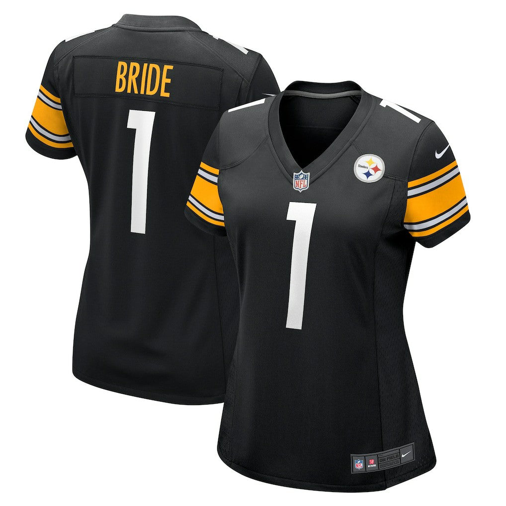 Number 1 Bride  Women's Game Jersey - Pittsburgh Steelers Jerseys
