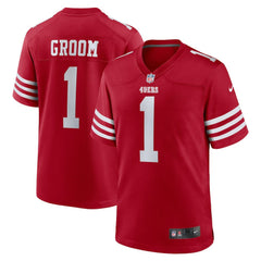 Number 1 Groom  Game Jersey - San Francisco 49ers Jerseys