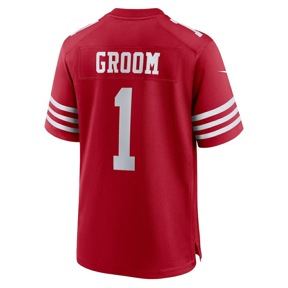Number 1 Groom  Game Jersey - San Francisco 49ers Jerseys