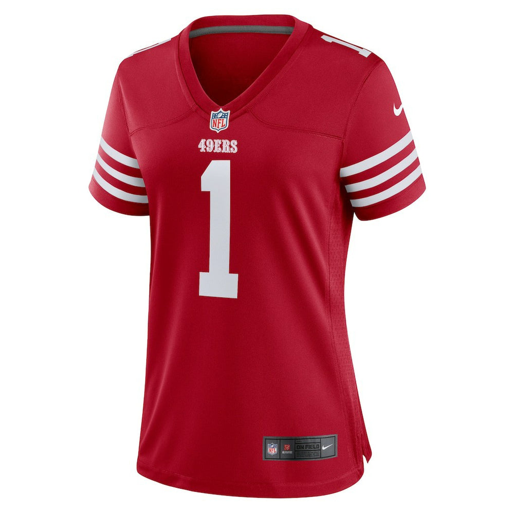 Number 1 Bride  Women's Game Jersey - San Francisco 49ers Jerseys
