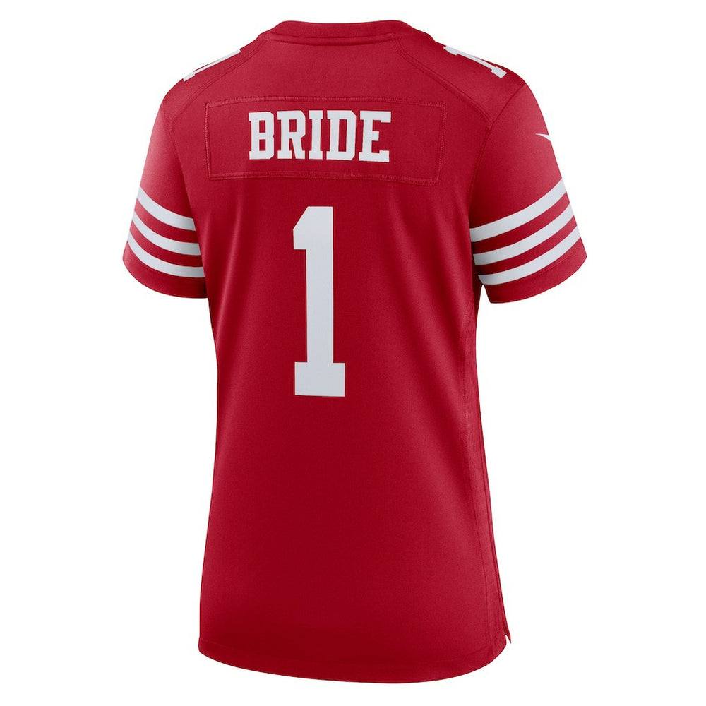 Number 1 Bride  Women's Game Jersey - San Francisco 49ers Jerseys