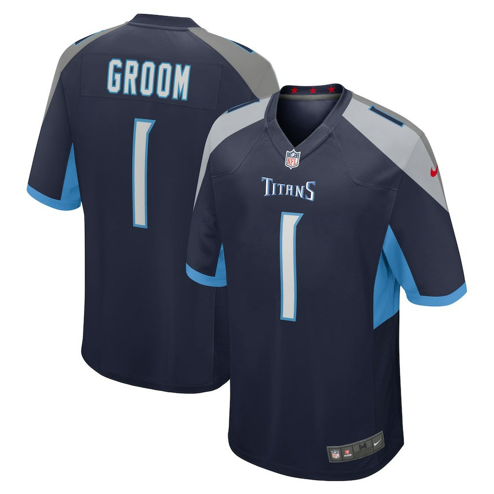 Number 1 Groom  Game Jersey - Tennessee Titans Jerseys