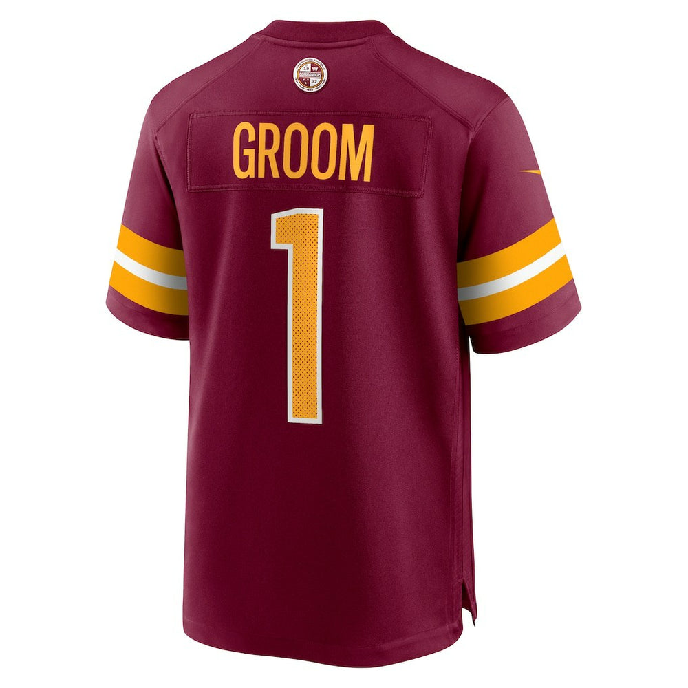 Number 1 Groom  Game Jersey - Washington Commanders Jerseys