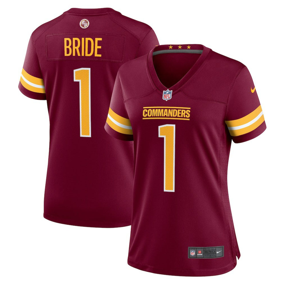 Number 1 Bride  Women's Game Jersey - Washington Commanders Jerseys