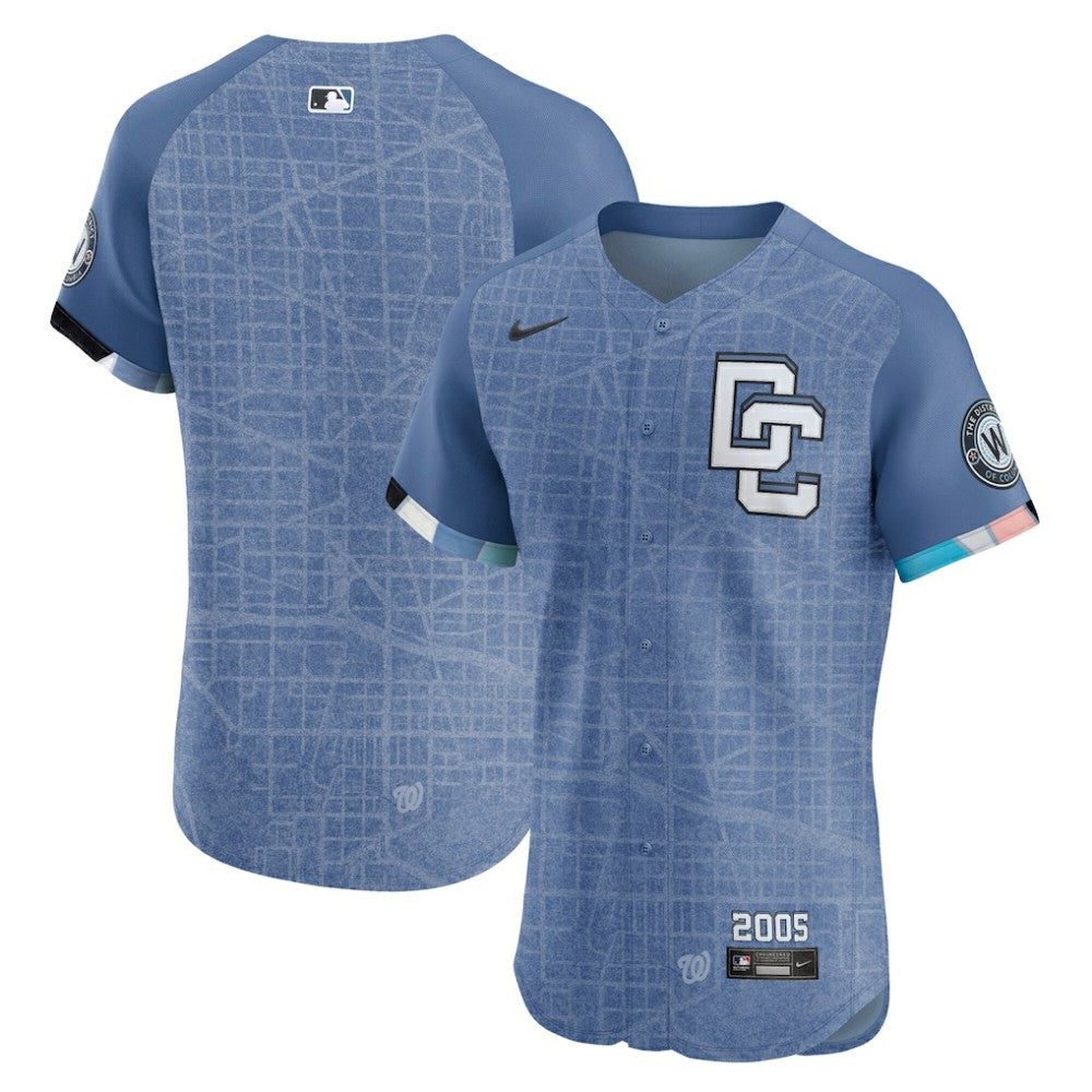 Blue Washington Nationals Nike 2025 City Connect Elite Jersey