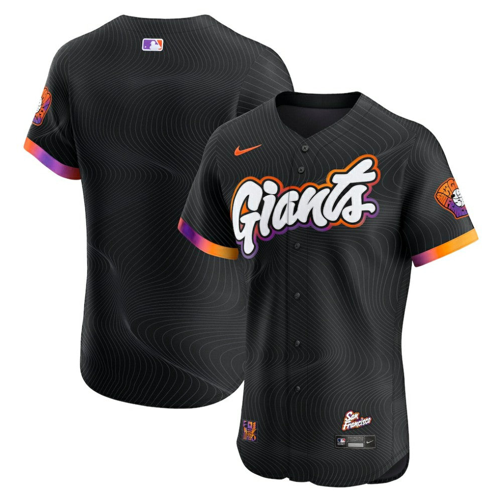 Anthracite San Francisco Giants Nike 2025 City Connect Elite Jersey