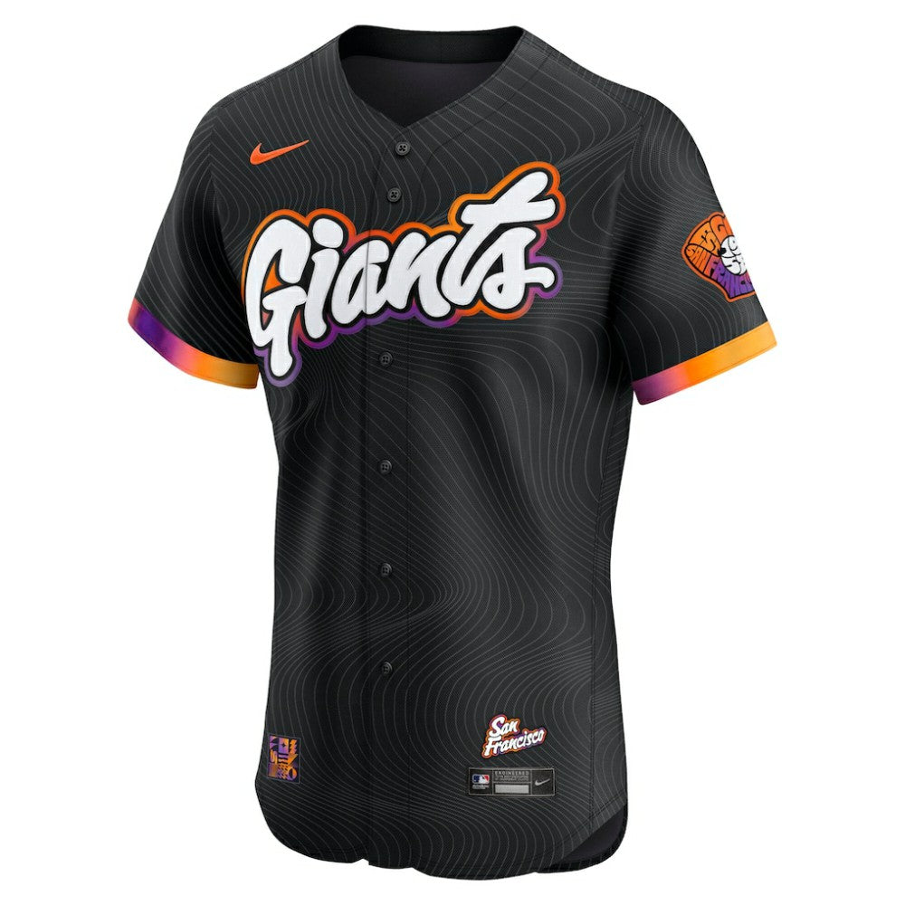 Anthracite San Francisco Giants Nike 2025 City Connect Elite Jersey