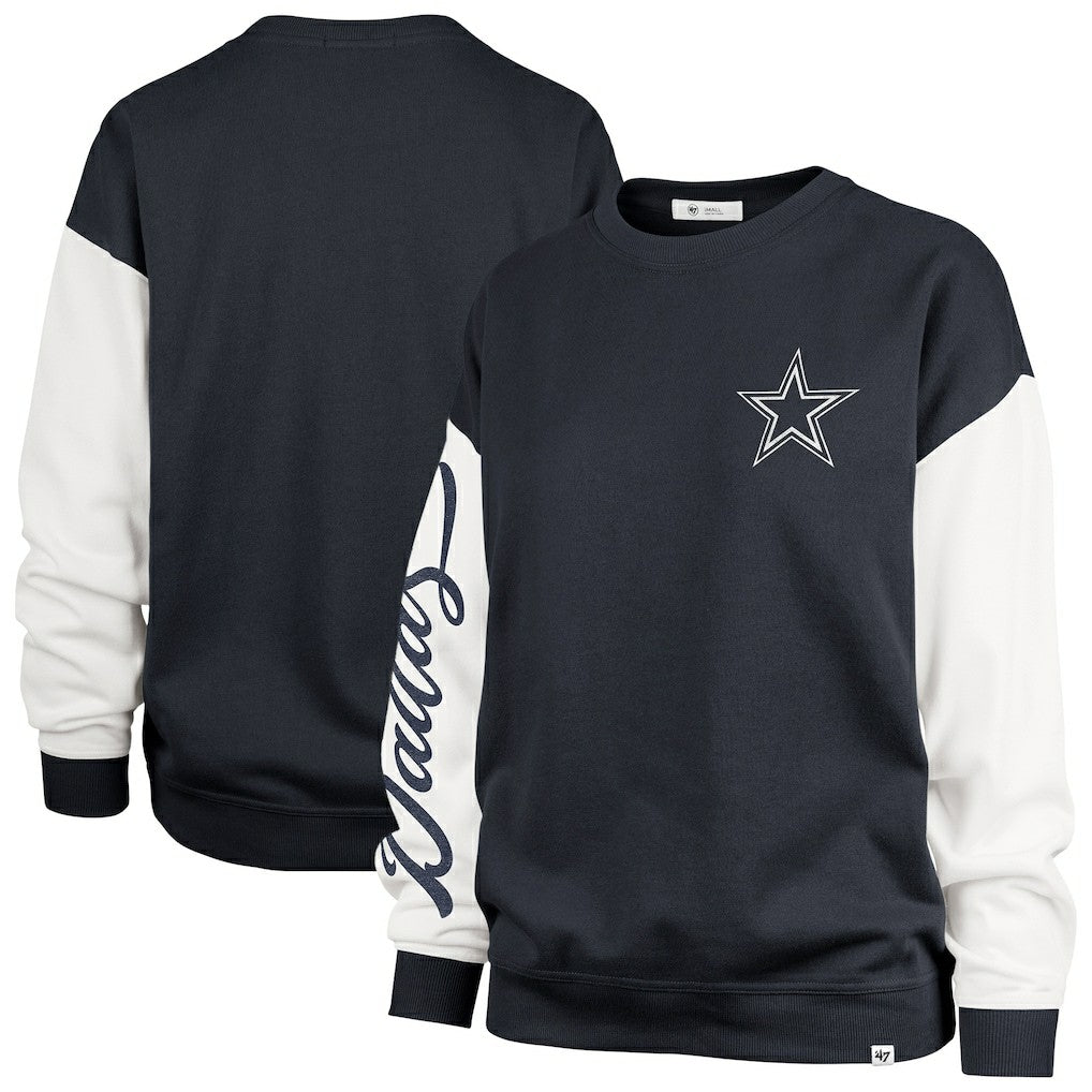 '47 Women's Double Header Rise Andie Pullover Sweatshirt - Dallas Cowboys Pullover