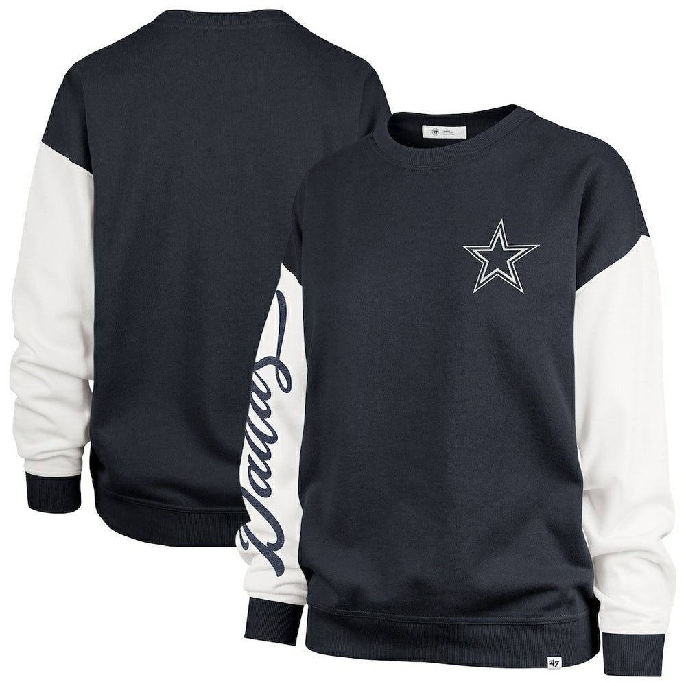 '47 Women's Double Header Rise Andie Pullover Sweatshirt - Dallas Cowboys Pullover