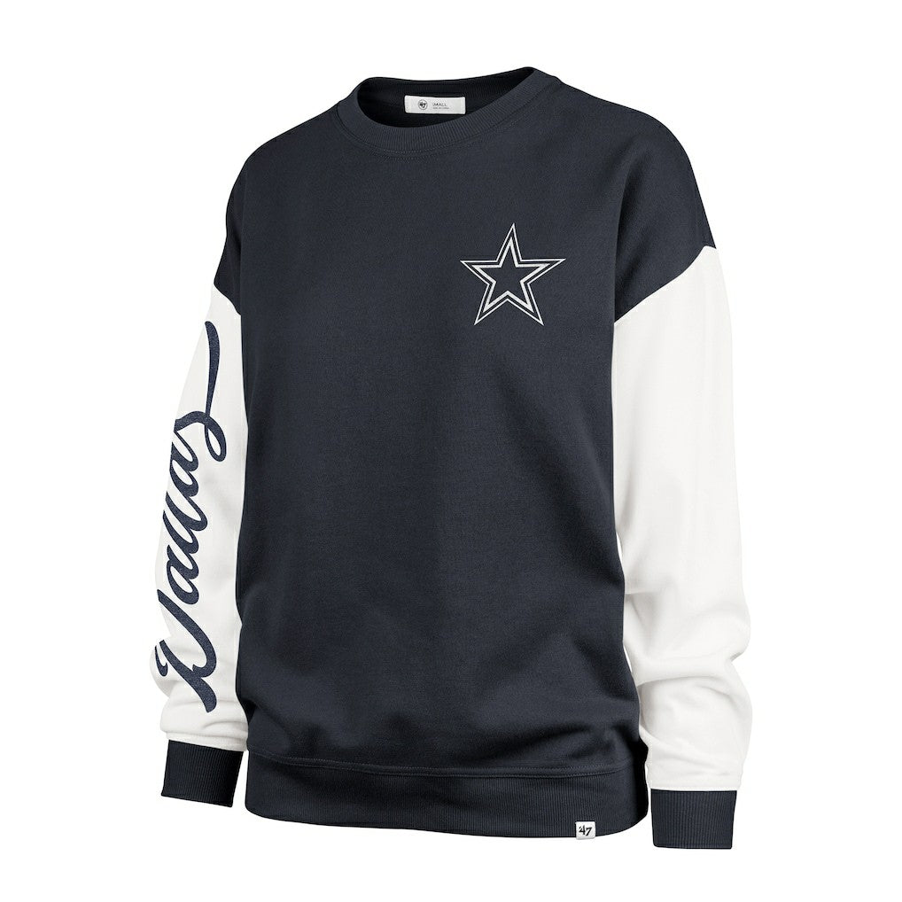 '47 Women's Double Header Rise Andie Pullover Sweatshirt - Dallas Cowboys Pullover