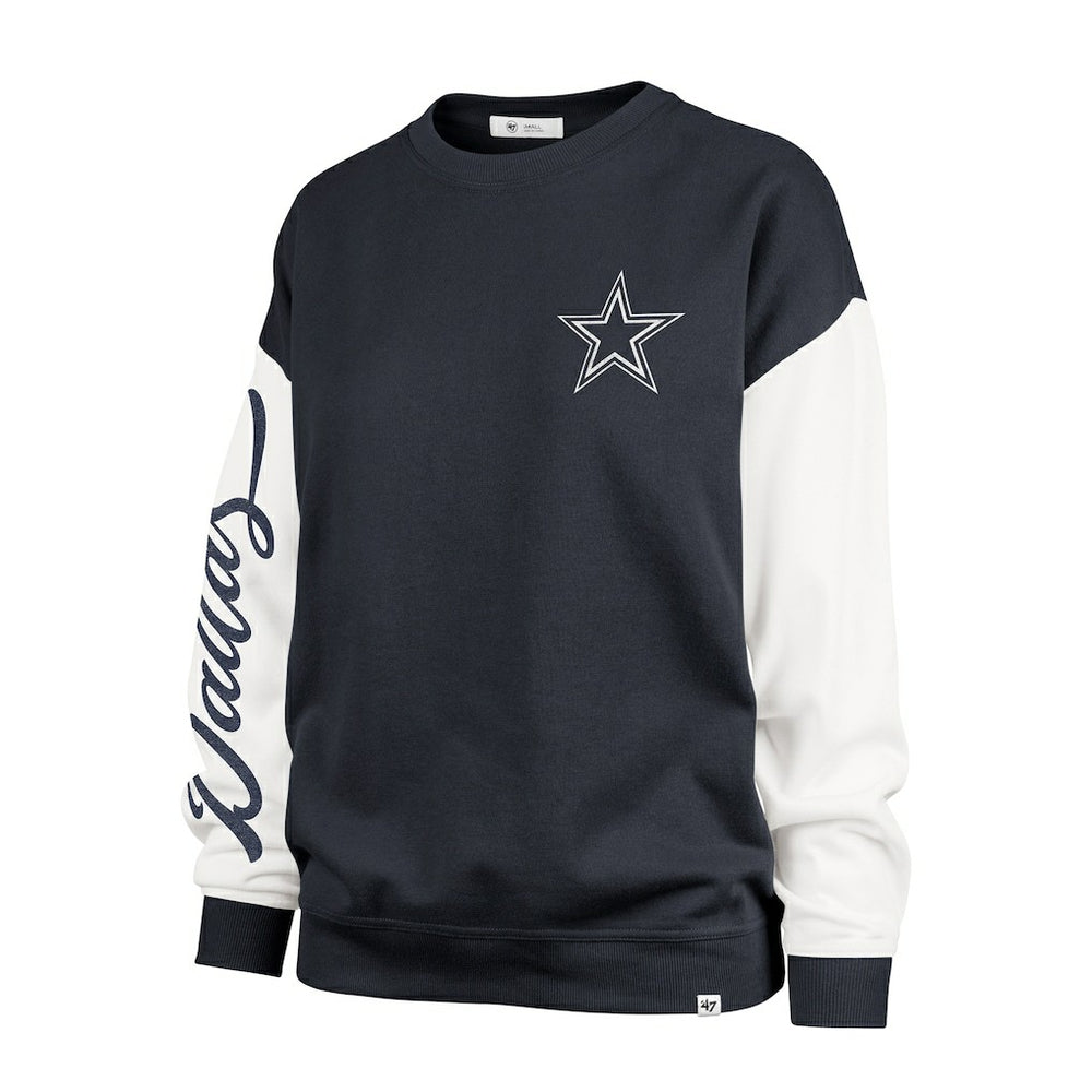 '47 Women's Double Header Rise Andie Pullover Sweatshirt - Dallas Cowboys Pullover