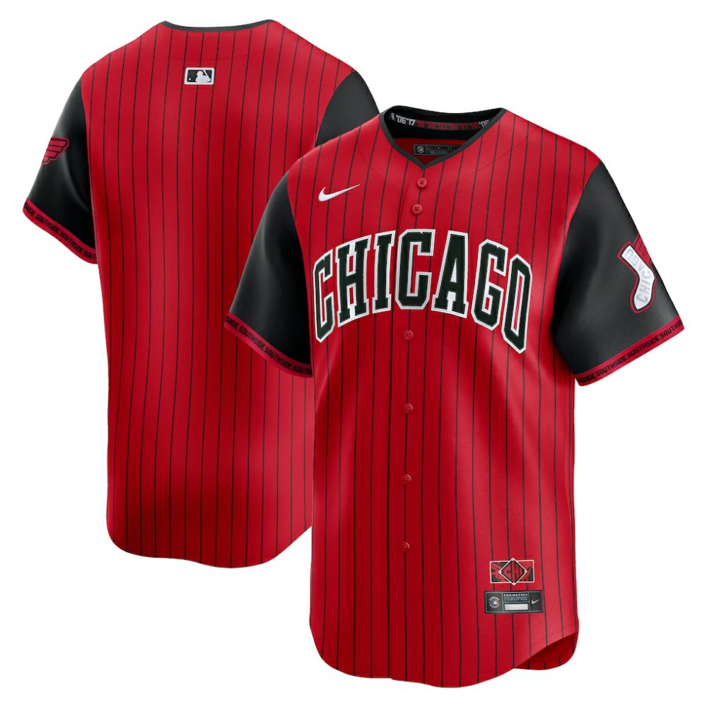 Red/Black Chicago White Sox Nike 2025 City Connect Limited Jersey