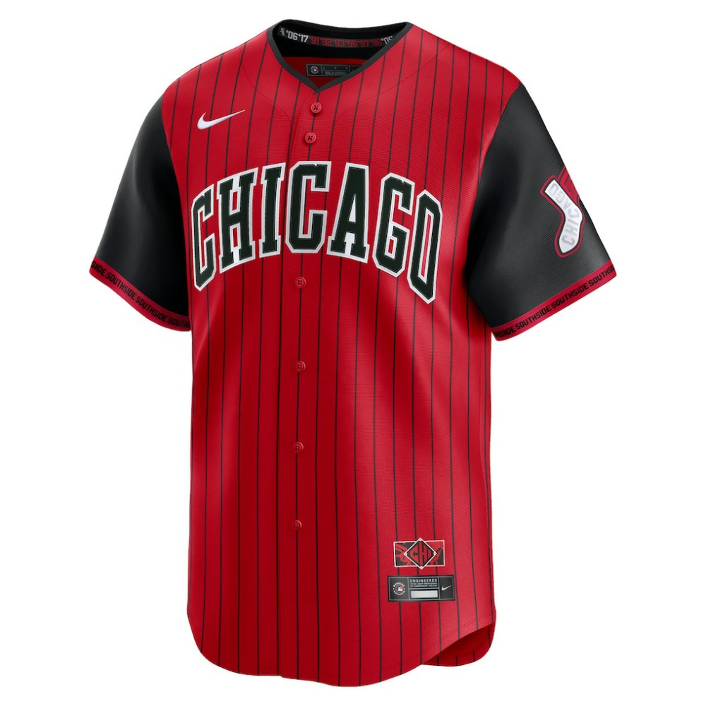 Red/Black Chicago White Sox Nike 2025 City Connect Limited Jersey