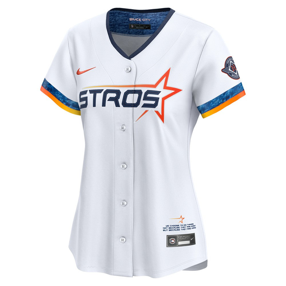White Houston Astros Nike Women's 2025 City Connect Limited Jersey