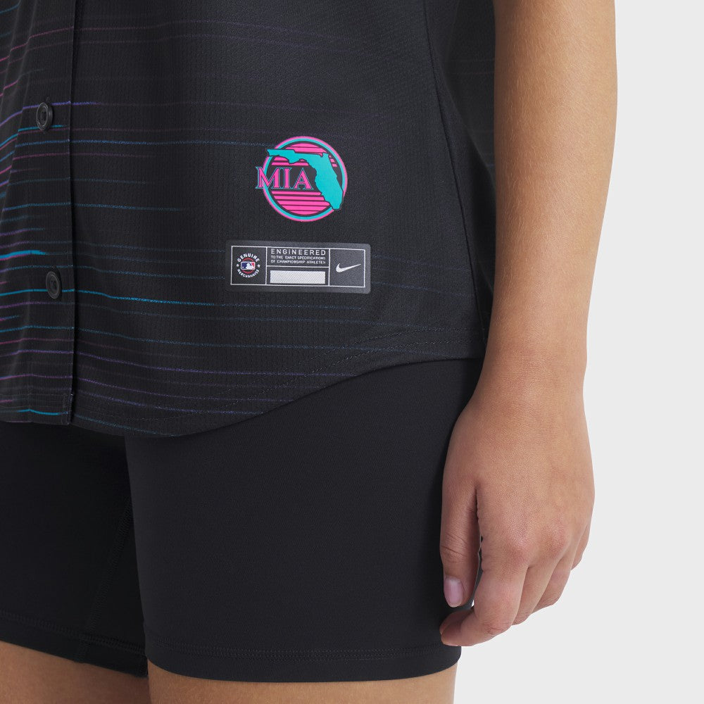Black Miami Marlins Nike Women's 2025 City Connect Limited Jersey