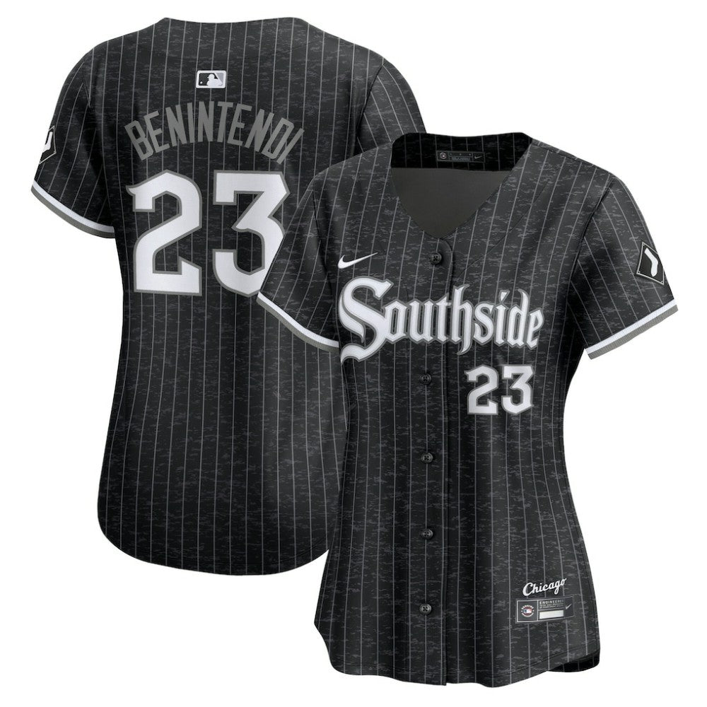 Black Andrew Benintendi Chicago White Sox Nike Women's City Connect Limited Jersey