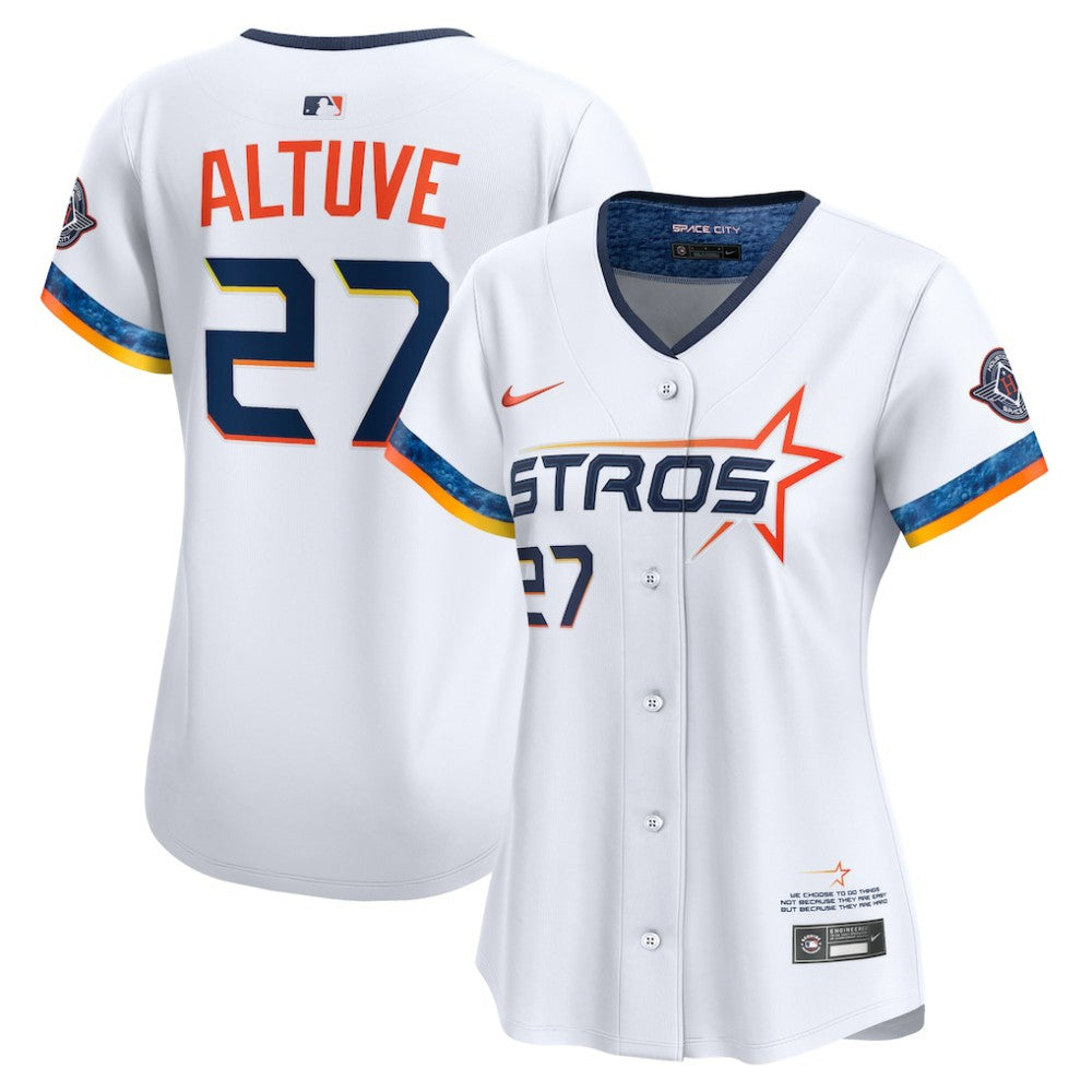 White Jose Altuve Houston Astros Nike Women's 2025 City Connect Limited Jersey