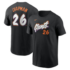 Anthracite Matt Chapman San Francisco Giants Nike 2025 City Connect Fuse Name & Number T-Shirt